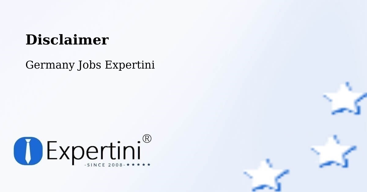 Disclaimer – Dömitz - Germany Jobs Expertini